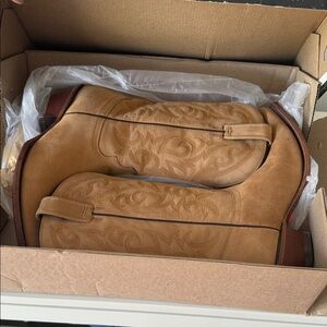 El General Tan Western Boots